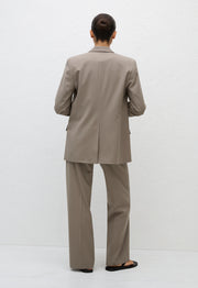 Relaxed Tailored Blazer - Taupe - Matteau